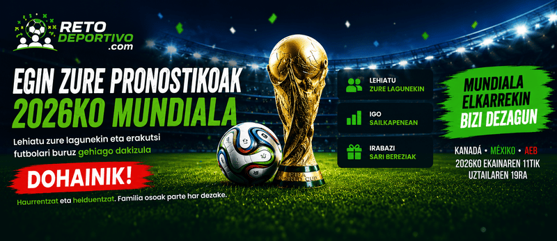 Mundialaren porra egin — Reto Deportivo